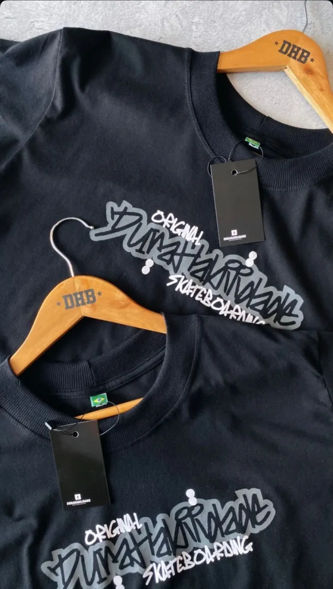 Camisas oversized Durabilidade Preta