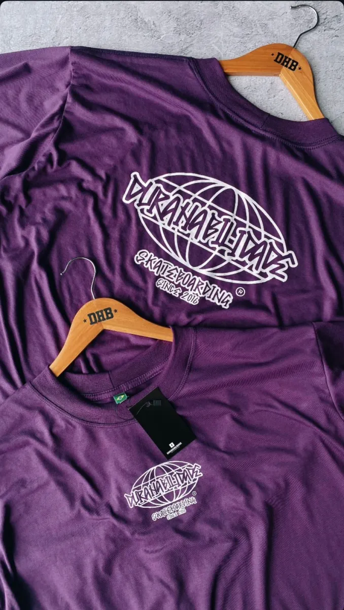 Camisas Oversized Durabilidade Roxa